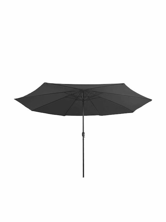 Round Metal Grey Parasol Φ3.9xH2.47m