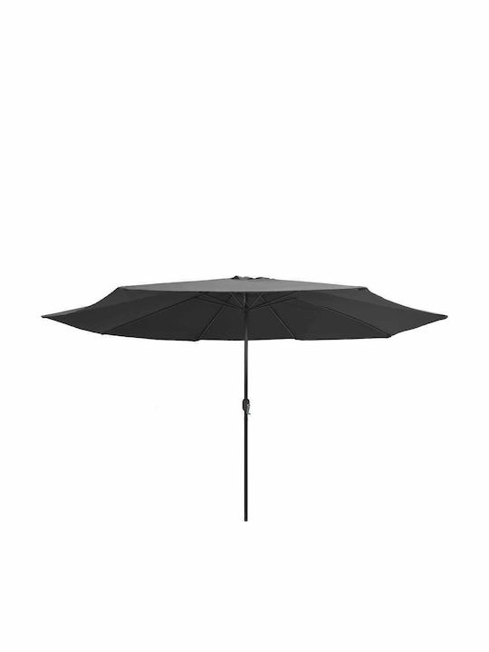 Round Metal Grey Parasol Φ3.9xH2.47m