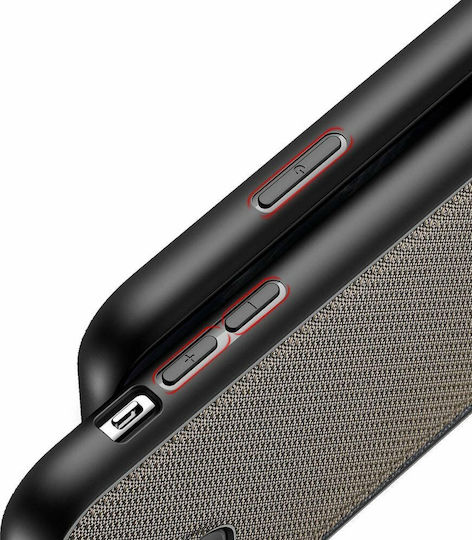 Dux Ducis Fino Covered Nylon Material Green Задна корица Силикон / Текстил Зелен (iPhone 11 Pro)