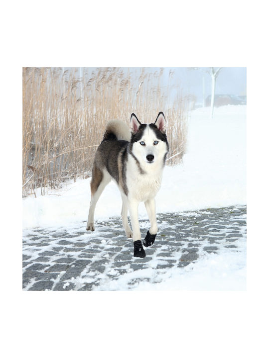 Trixie Walker Active Shoes Dog Black Boots with Velcro 2 pieces in Black Color