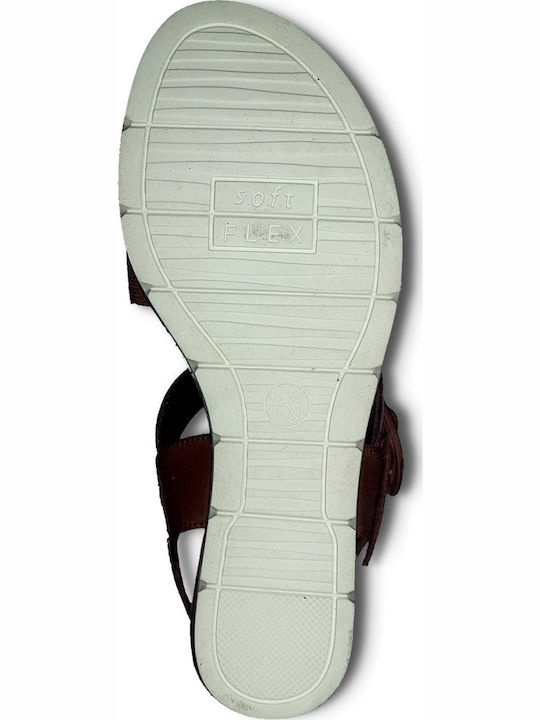 Anatomische Damenplattformen Tabac Braun