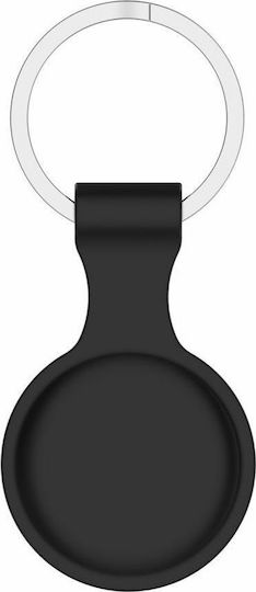 Tech-Protect Icon Θήκη Μπρελόκ Σιλικόνης για AirTag σε Μαύρο χρώμα