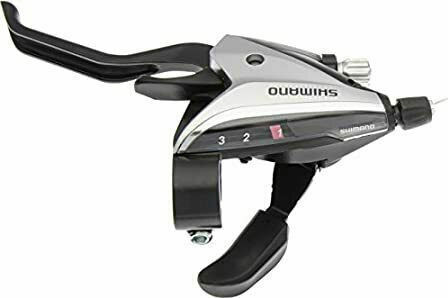 Shimano ST-EF65 Schalthebel Fahrradgeschwindigkeiten 3 x 9SP 2 Finger-BL Silber