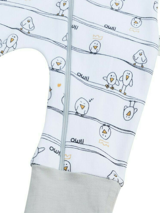 Owli Summer Sleeping Bag with Feet Zoo Zoo 0.2 Tog Yellow