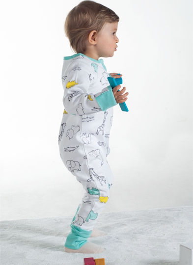 Owli Summer Sleeping Bag with Feet Zoo Zoo 0.2 Tog Green