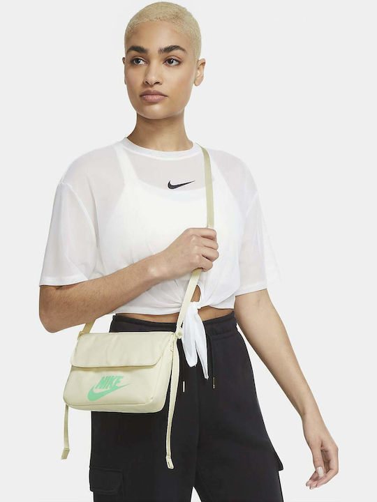 Nike Sportswear Γυναικεία Τσάντα Χιαστί Μπεζ