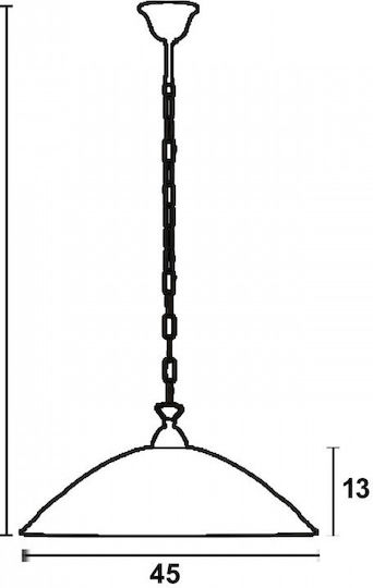 ArkoLight Κρεμαστό Φωτιστικό 45x134x45εκ.