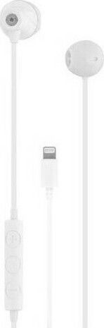 T'nB ESCURVWH Earbuds Handsfree με Βύσμα Lightning Λευκό