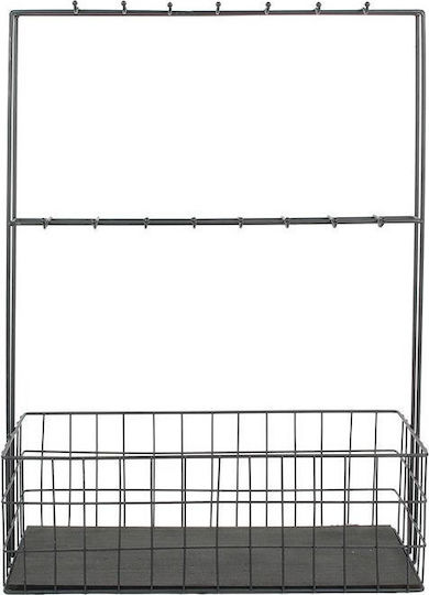 The Home Deco Factory Настолна Металик Стойка 44.5x18.2x62см Черна