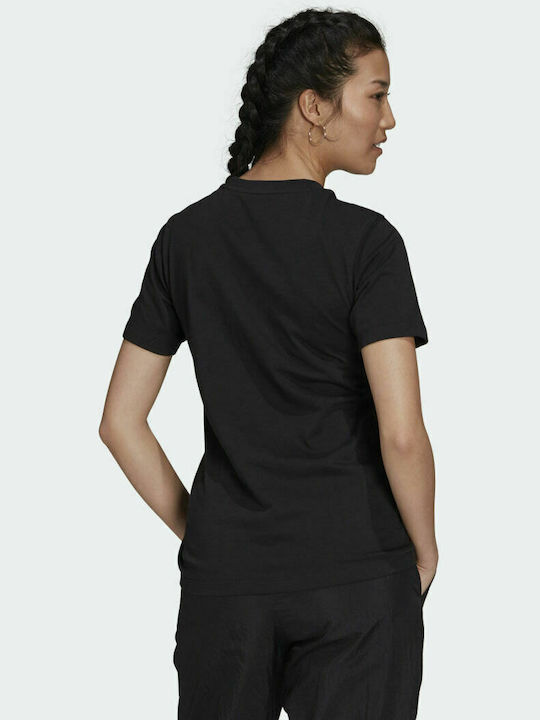 Adidas Adicolor Shattered Trefoil Γυναικείο Αθλητικό T-shirt Μαύρο