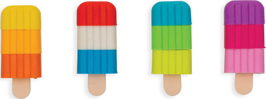 Ooly Eraser Set for Pencil and Pen Aromatic Ice Cream Granita 4pcs