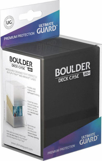 Ultimate Guard Game Accessory Boulder Deck Case Standard Onyx 80τμχ UGD010684