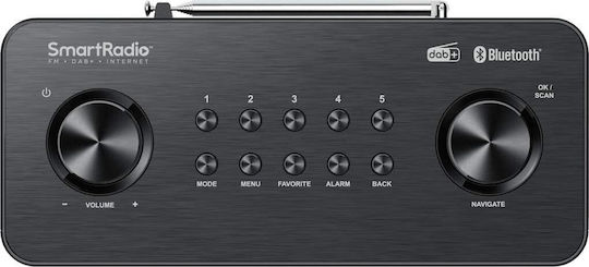 Kenwood CR-ST100S Επιτραπέζιο Ραδιόφωνο Ρεύματος DAB+ με Bluetooth και USB Μαύρο