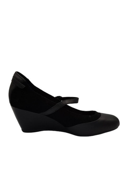 Hush Puppies Platform / Ballerina Black HW05135