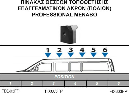 Menabo Roof Bars Aluminum (with Roof Rack Legs)