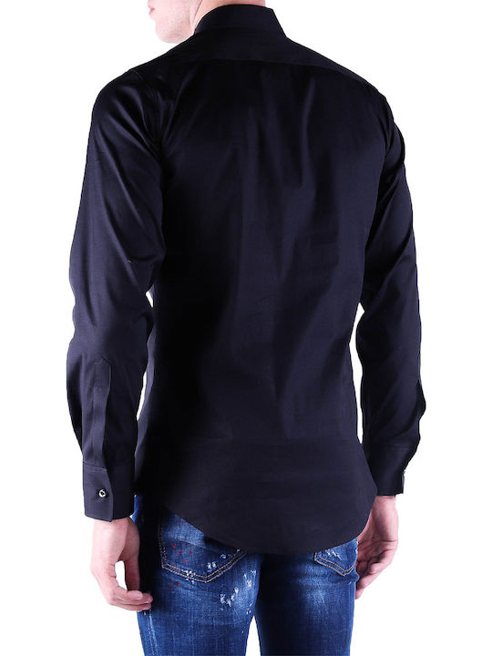 Dsquared2 Men's Shirt Long Sleeve Cotton Black