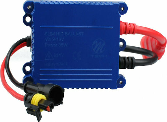 M-Tech Xenon Σετ Φωτισμού Αυτοκινήτου Slim Basic Ballast H7 12V 6000K Ψυχρό Λευκό