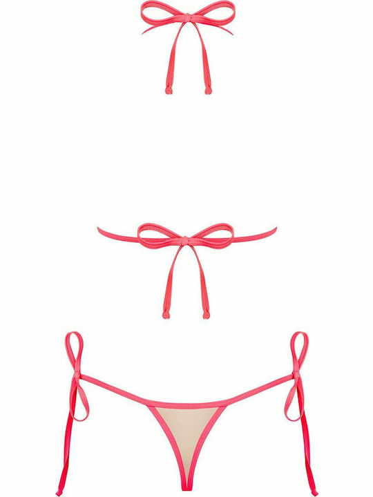 Playa Del Amor Set Bikini Τριγωνάκι & String Ροζ