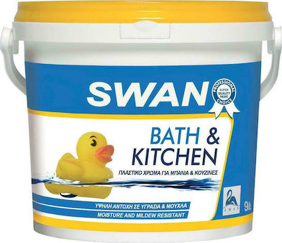 Swan Bath & Kitchen Plastic Vopsea Antimucegai pentru Utilizare Intern 9lt