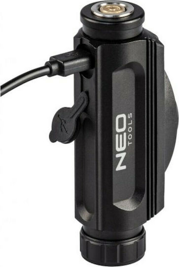 Neo Tools Wiederaufladbar Stirnlampe LED IP20 mit maximaler Helligkeit 1000lm Schwarz