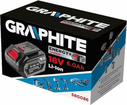 Graphite Батерия за Инструменти Литиеви 18V с Капацитет 6Ах Energy+