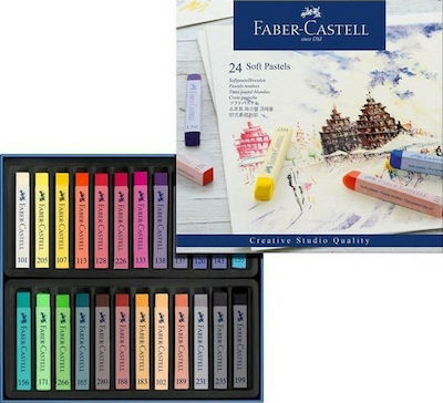 Faber-Castell Soft Pastels Crayons Set 24 Colours