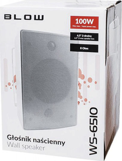 Blow WS-6510 Παθητικό Επιτοίχιο Ηχείο με Bluetooth (Τεμάχιο) Λευκό