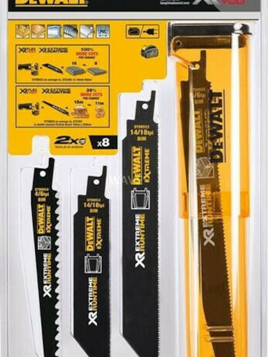 DEWALT DT99551 Ленти за джиг-резачки Segatsas за Метал и Дърво 8бр