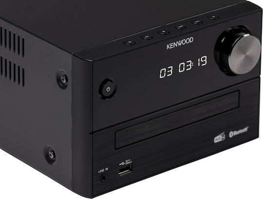 Kenwood Ηχοσύστημα 2.0 M-420DAB 14W με CD Player, WiFi και Bluetooth Μαύρο
