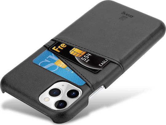 Crong Neat Back Cover Synthetic Leather / Plastic Black (iPhone 11 Pro Max)