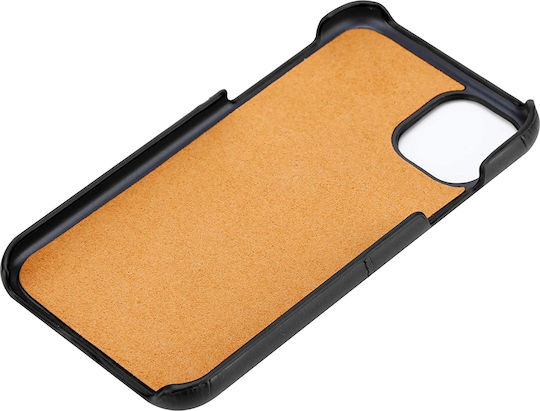 Crong Neat Back Cover Synthetic Leather / Plastic Black (iPhone 11 Pro Max)