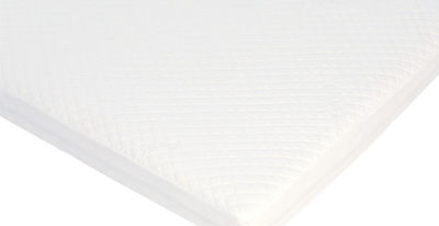 Greco Strom Double Waterproof Quilted Mattress Cover Fitted Safety Antibacterial White 150x190cm