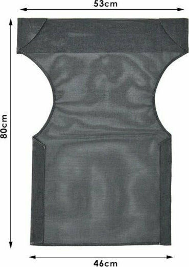 Megapap Wasserdichtes Leinwand für Direktor Stuhl Schwarz 46x80cm