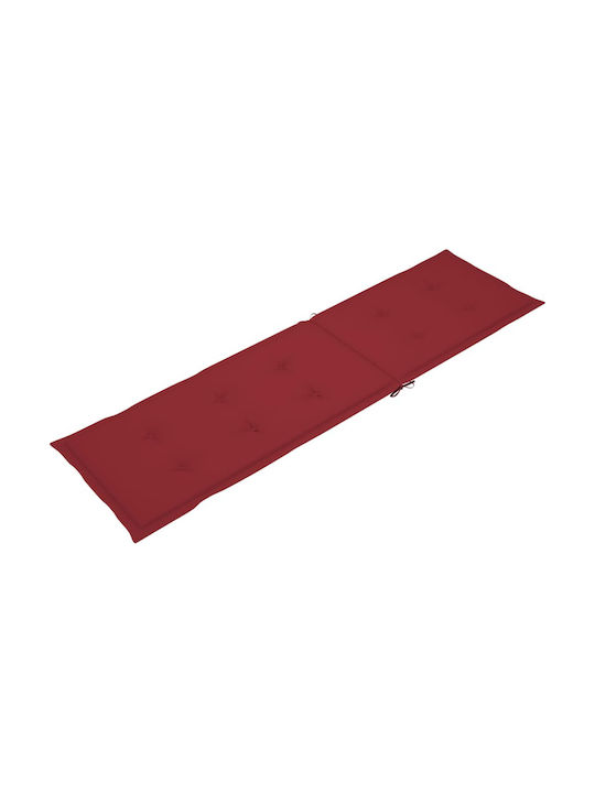 vidaXL Sun Lounger Cushion Bordeaux 180x50cm.