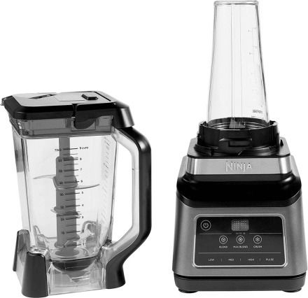 Ninja 2-in-1 with Auto-iQ Blender with Plastic Jug 2.1 lt 1200W Black & Silver