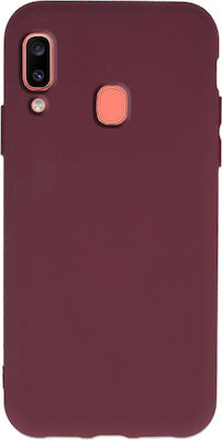 Matt Back Cover Σιλικόνης Μπορντό (Galaxy A20e)