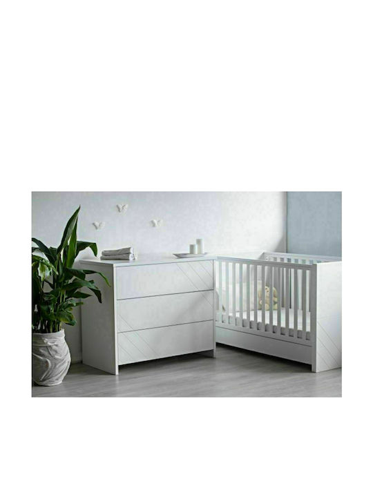 Santa Bebe Βρεφική Κούνια Λευκή για Στρώμα 70x140cm