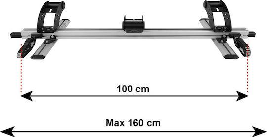 Menabo Pro Tour Indoor Car Bike Trunk Rack for 3 Bikes