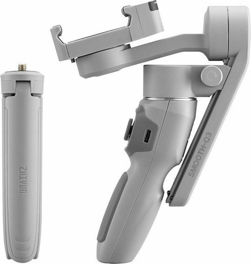 Zhiyun Smooth Q3 Combo Phone Gimbal with 3 Axis Stabilization and 15 Operating Hours Gray
