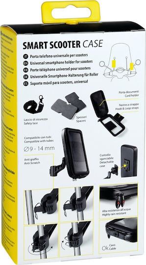 Lampa Smart Scooter Case Mount Phone Motorcycle with Case for Mirror 165x90mm