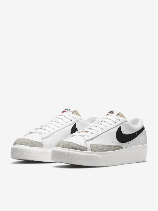 Blazer Low Дамски Флатформи Маратонки White Black / Sail / Team Orange