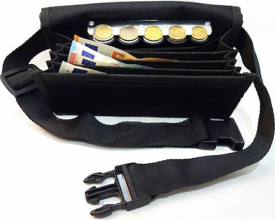 Metal Waiter Waist Bag With 5 Coin Box Slots 22.5x6.5x11cm Eurocash PW 5