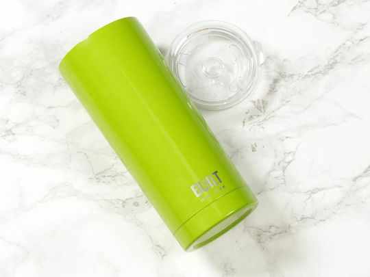 Built Thermal Ποτήρι Θερμός Ανοξείδωτο BPA Free 590ml Πράσινο με Επιστόμιο