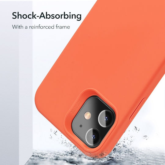 ESR Cloud Back Cover Σιλικόνης Πορτοκαλί (iPhone 12 / 12 Pro)