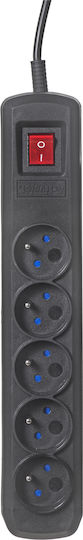 Active Jet Power Strip 5 Positions with USB-A, Switch and Cable 1.5m
