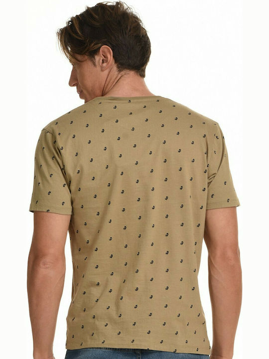 Splendid Men's Short Sleeve T-shirt Beige