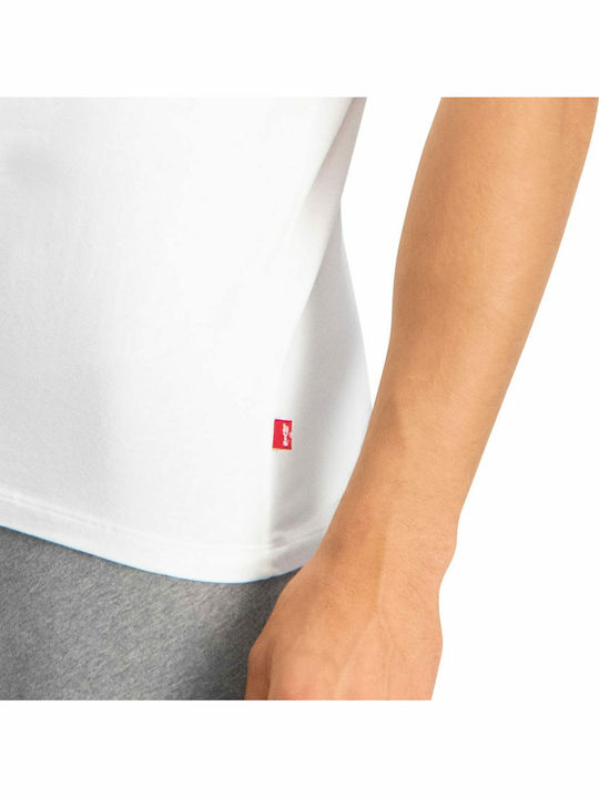 Men's Short Sleeve Undershirts White 2Pack