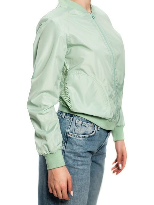 Tami Κοντό Γυναικείο Bomber Jacket Λαχανί
