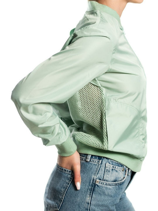Tami Κοντό Γυναικείο Bomber Jacket Λαχανί