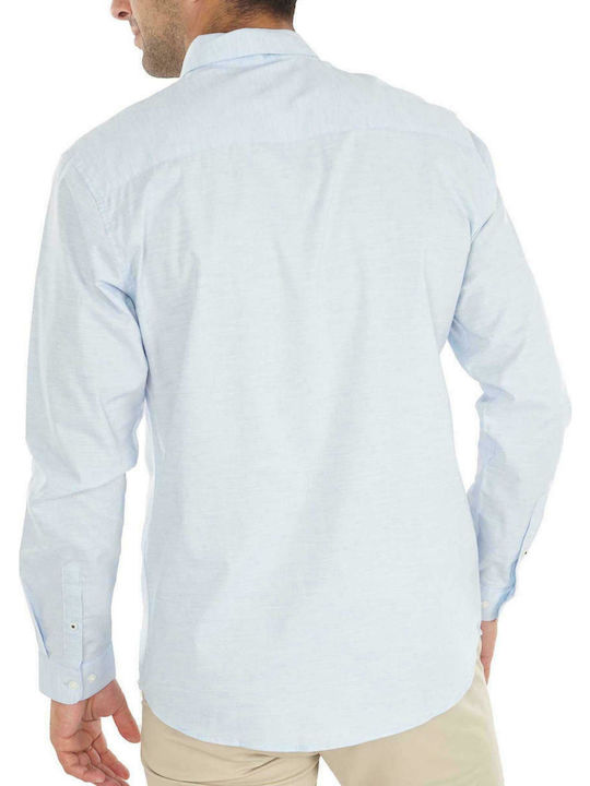 Jack & Jones Men's Shirt Long Sleeve Cotton White